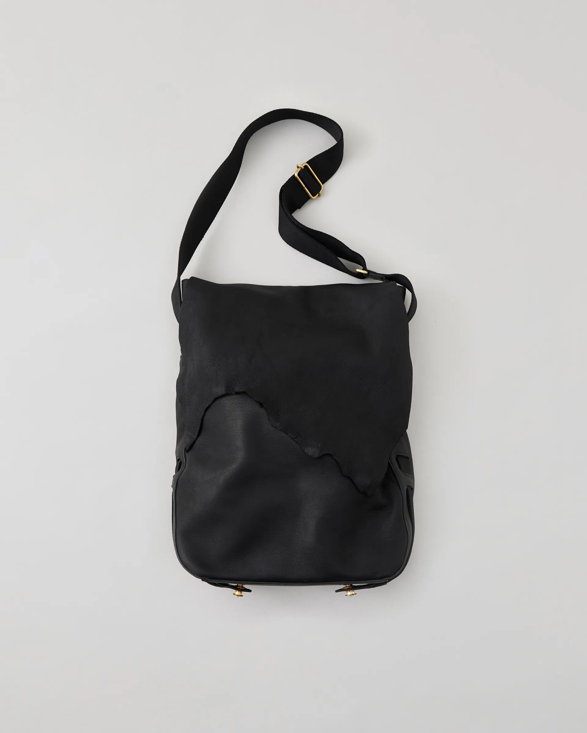 NICENESS 25AW OD.MARTY / Oiled Deer Leather Scrunched Shoulder Bag
